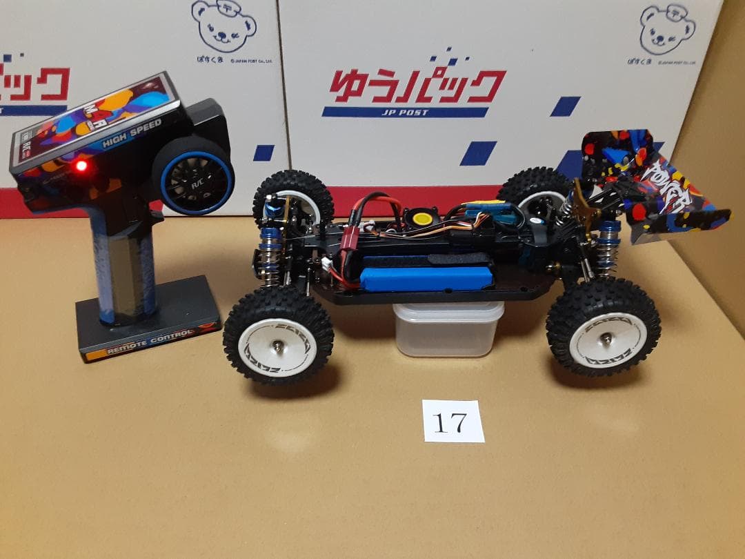 【ジャンク新品】WLtoys 124007 4WD ​​⑰＋予備バッテリー