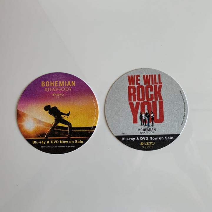 QUEEN クイーン ボヘミアン ラプソディ コースター DVD 特典 未使用品
