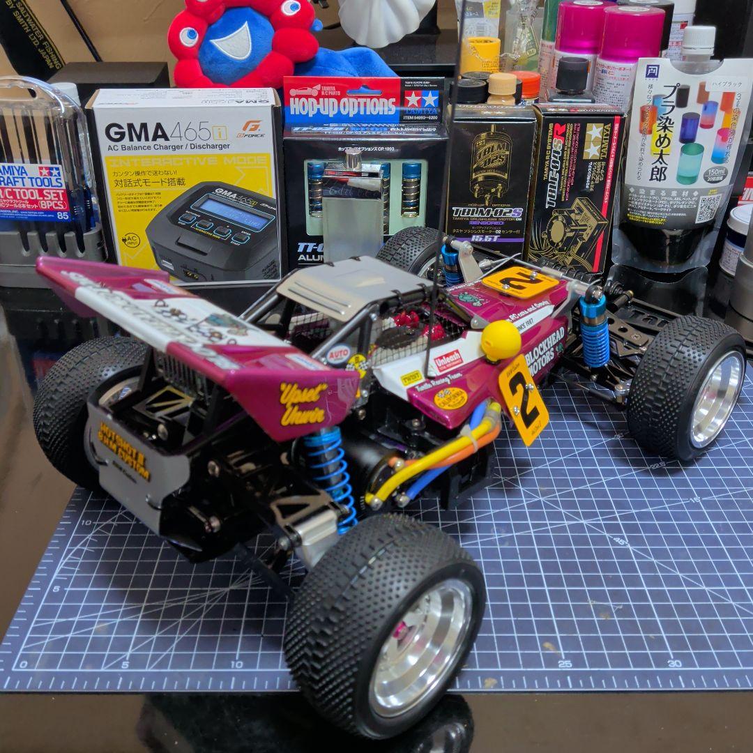 タミヤ　ホットショットII　ブロックヘッドモータース　カスタム　ブラシレスセット