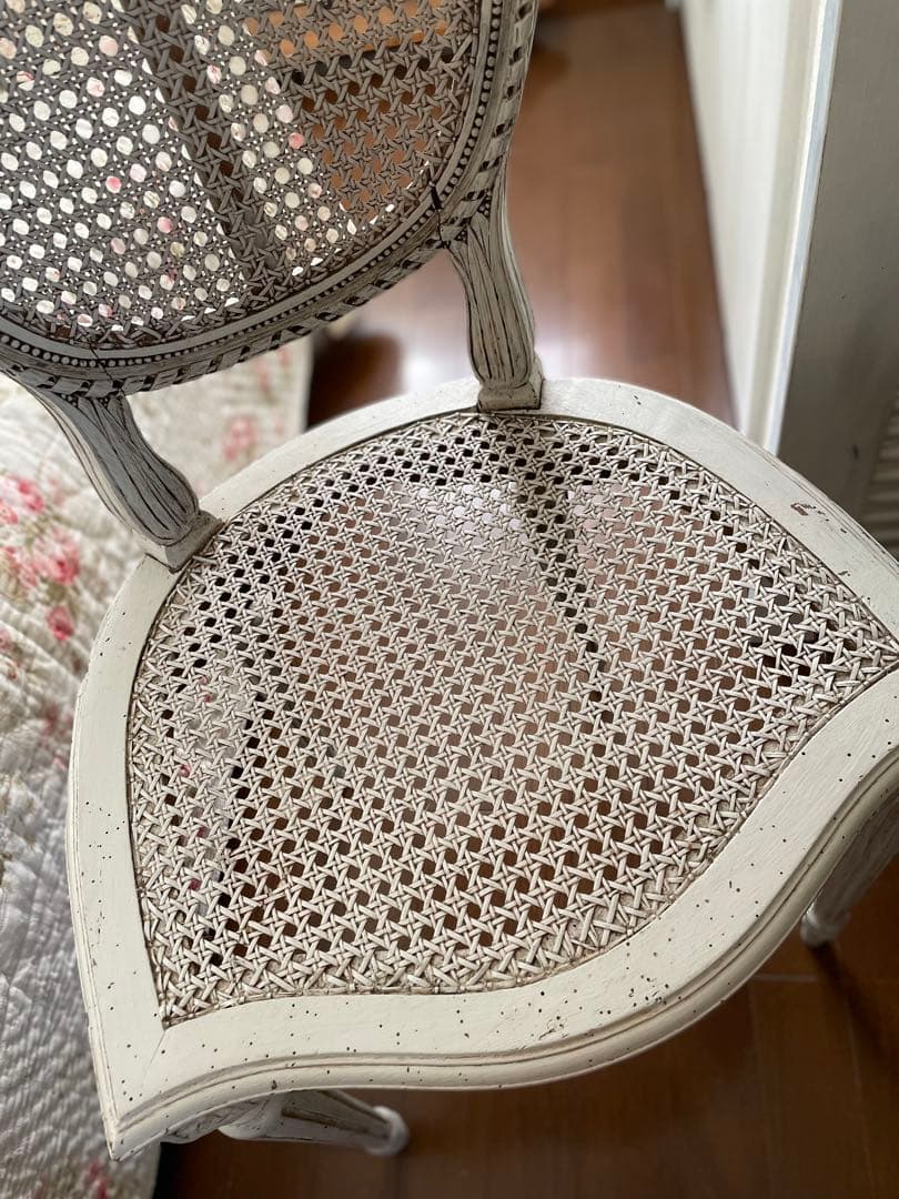 最終売切り価格❣️♡フランスアンティーク ラタン チェア♡フランスアンティーク家具