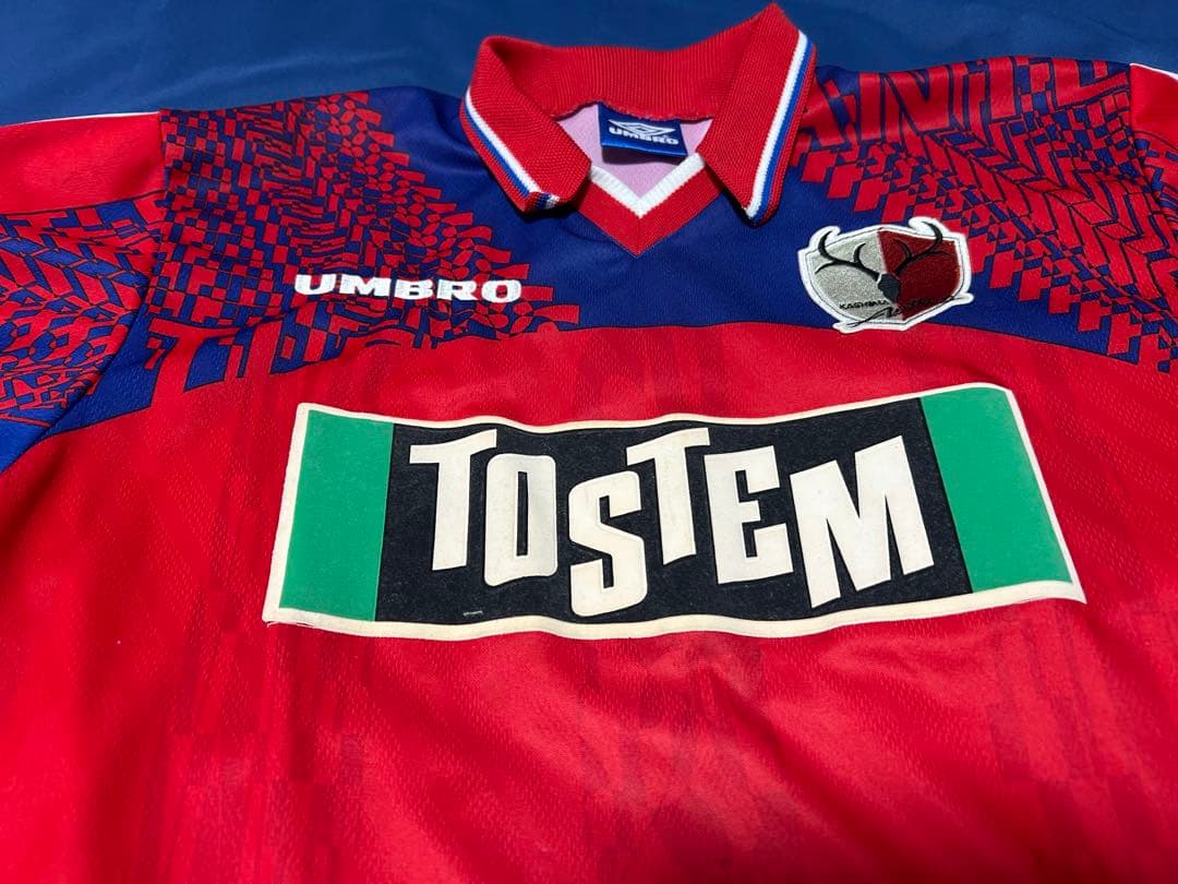 激レア　鹿島アントラーズ　　UMBRO ユニホーム　TOSTEM サイン入り