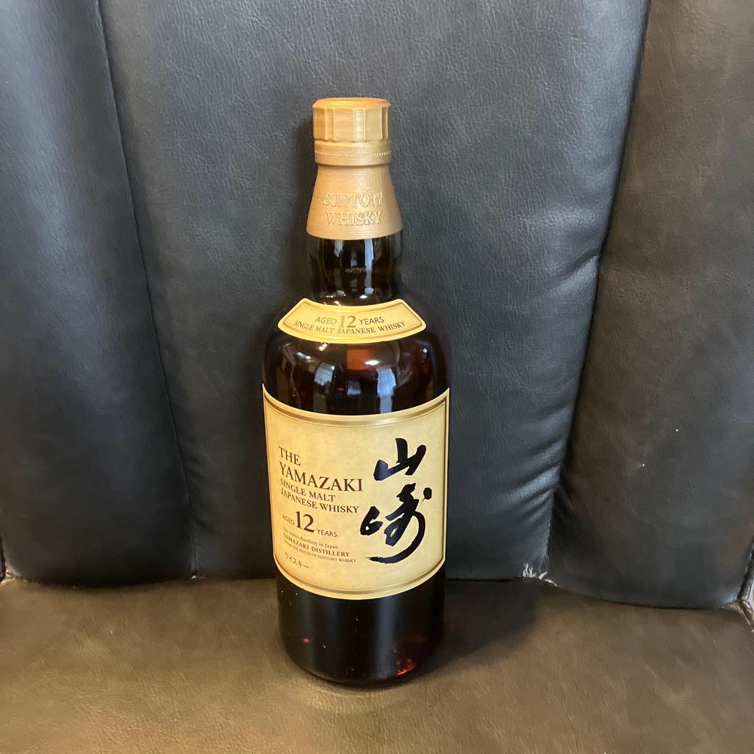 山崎 シングルモルトウイスキー 12年 700ml 未開封　箱なし
