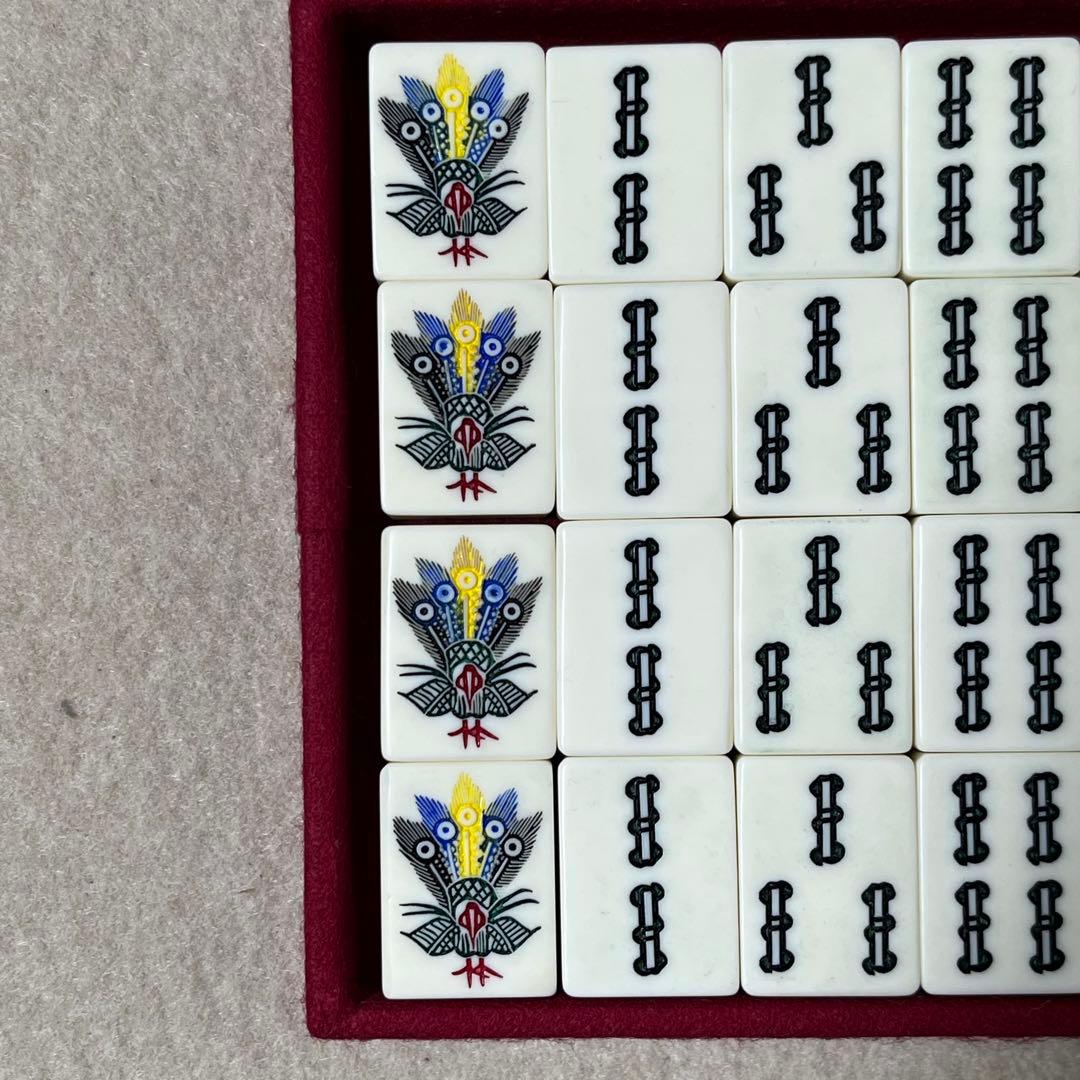 【激レア】 市川屋 ジャンボ竹牌 麻雀牌 背竹 関東書体 四君子