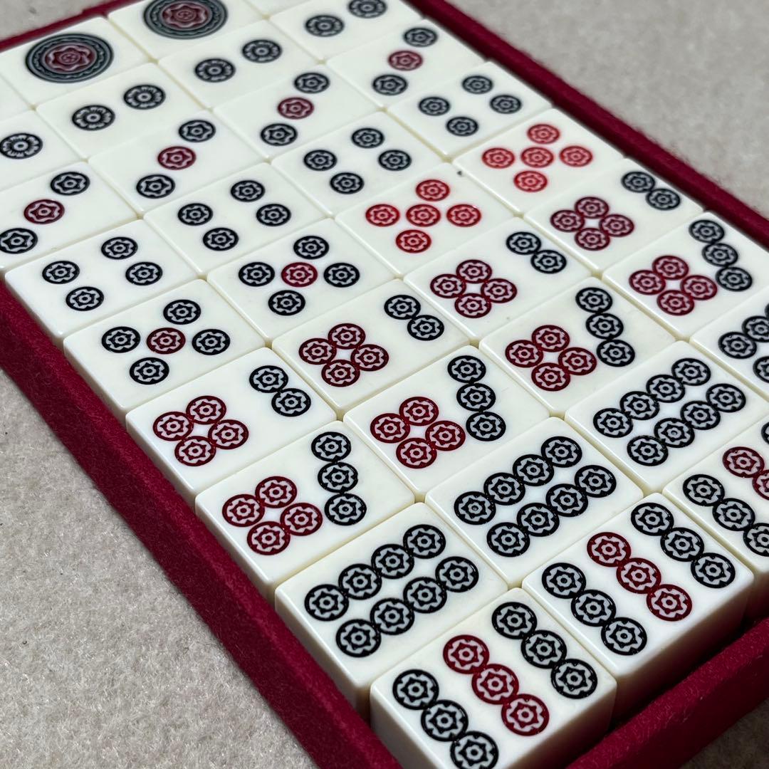 【激レア】 市川屋 ジャンボ竹牌 麻雀牌 背竹 関東書体 四君子