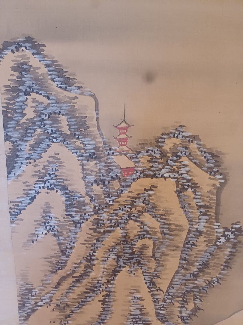 模写？　南画 掛軸 　大雅雲中山水？