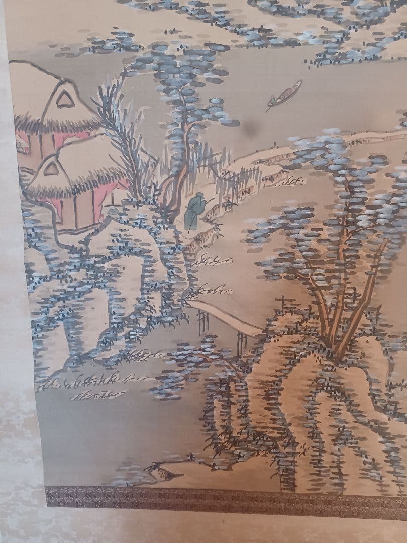 模写？　南画 掛軸 　大雅雲中山水？