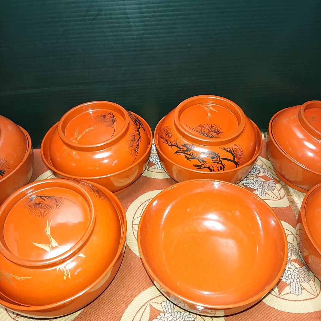 レトロ金彩汁茶碗