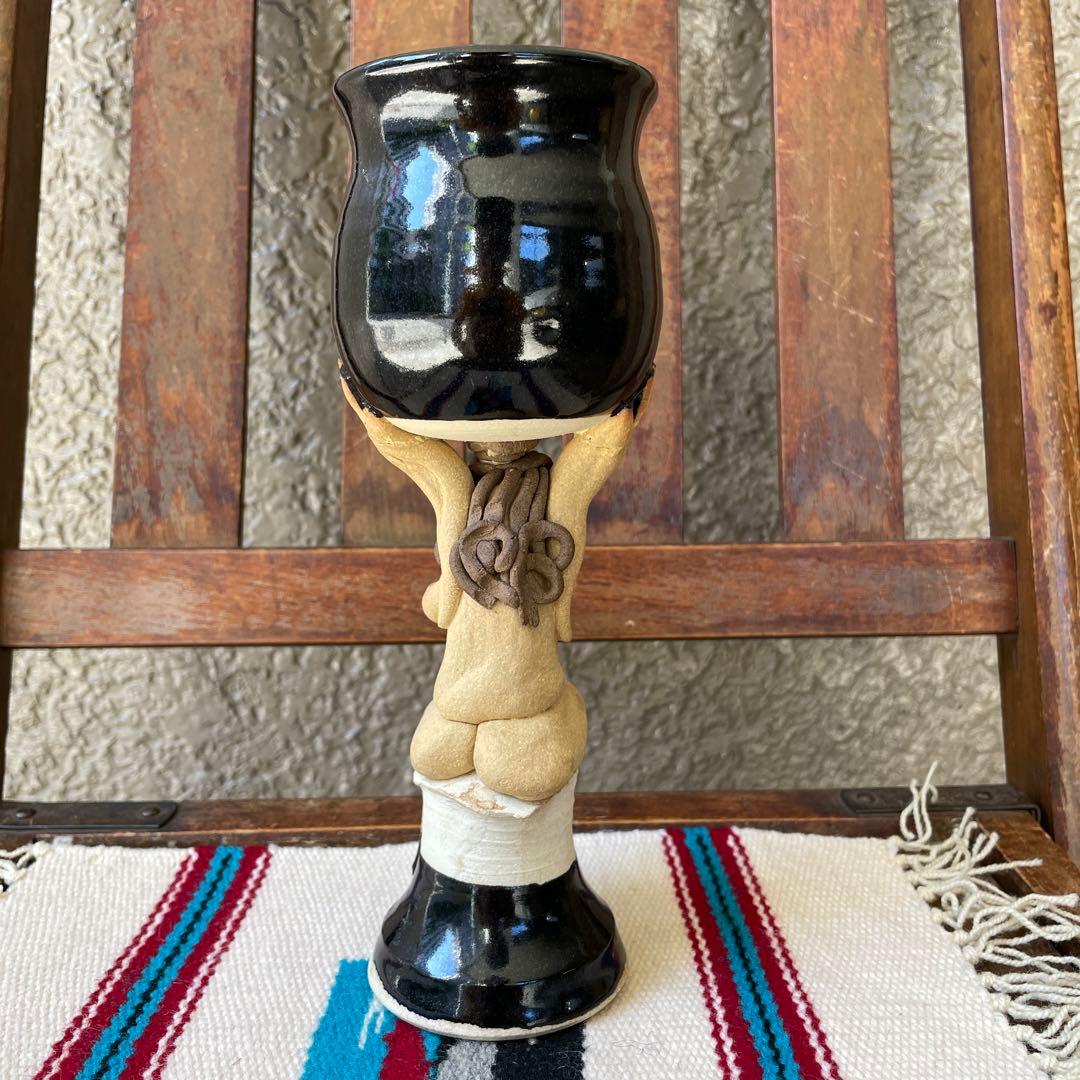 希少品！70's〜アメリカアンティーク　女性の裸体デザイン小物入れ容器　USA