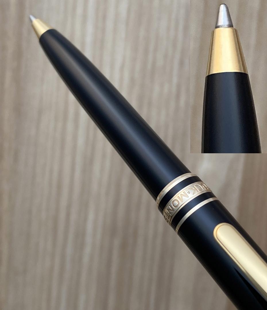 美品 モンブラン 116 モーツァルト ゴールドｘ黒 ボールペン 純正リフィル