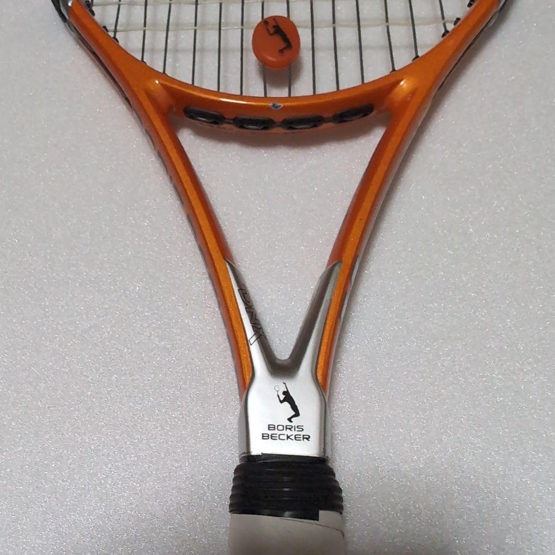 美品BORIS BECKERテニスラケット ハイブリッドストリング仕様　ケース付