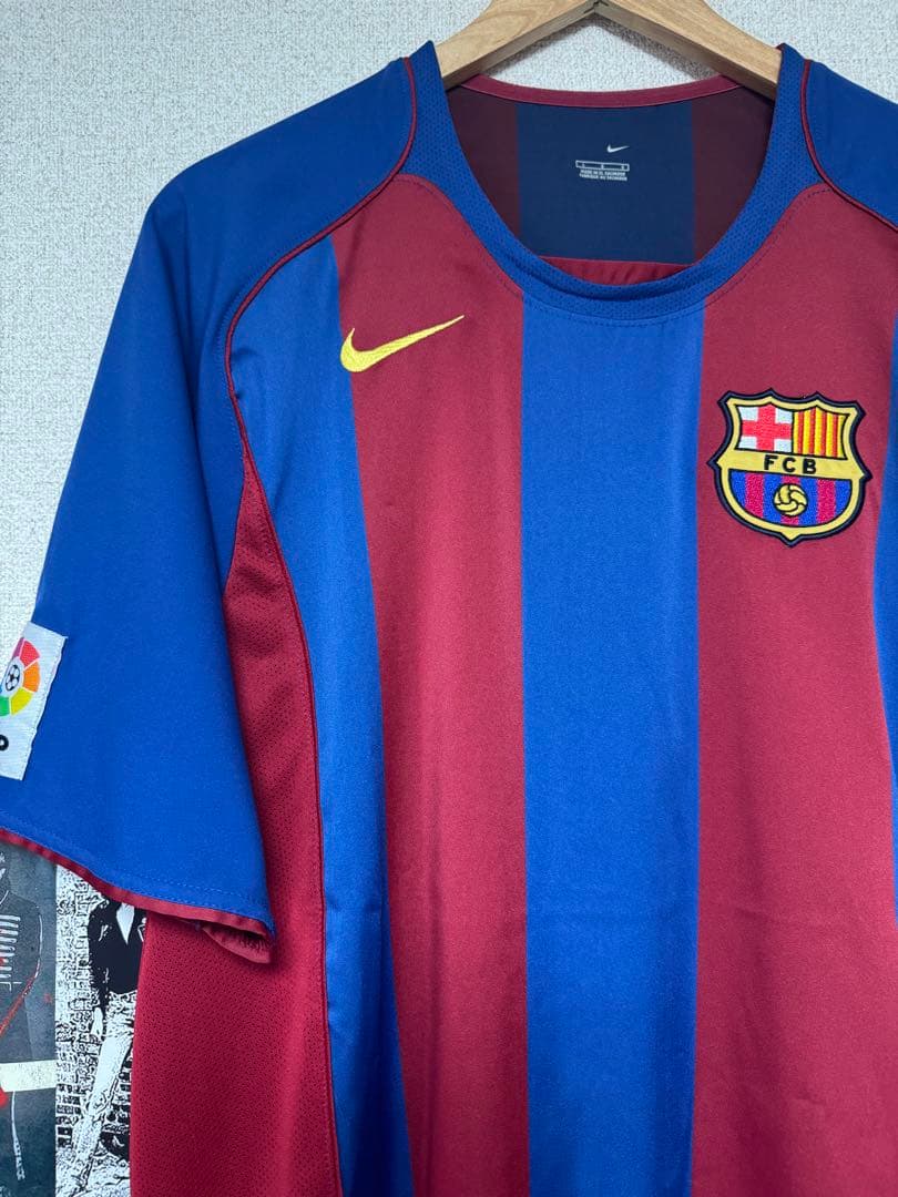 正規品 2004/2005 FCバルセロナ♯10 ロナウジーニョ 【Lサイズ】