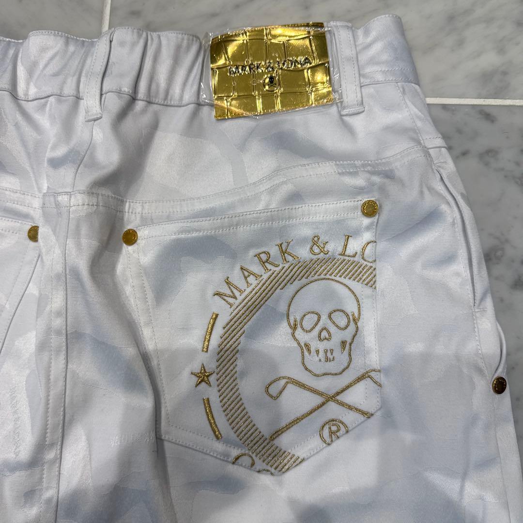 MARK & LONA ホワイトカモフラスカート