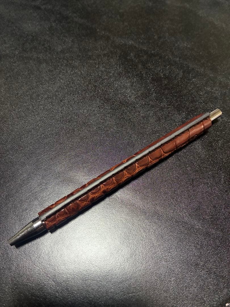ワイルドスワンズ ボールペン　ベイカーオークバークポロサス　クロコダイル　クロコ