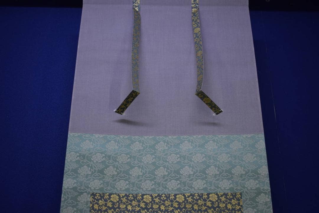 真作/廣豊/山水画賛/西行の句/布袋屋掛軸HJ-429