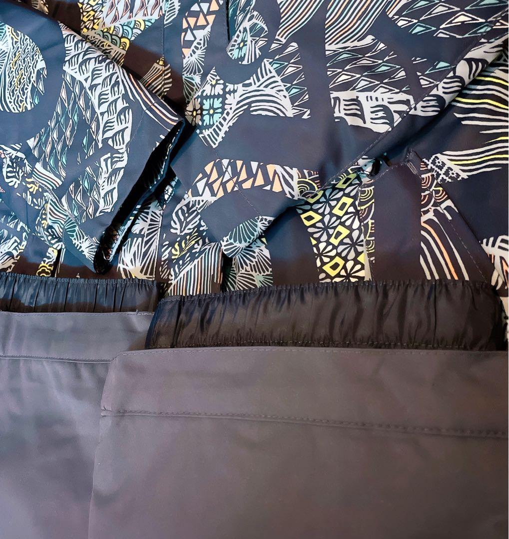 ROXY スノボウェア セットアップ 北欧柄 スキーウェア ジャケット パンツ