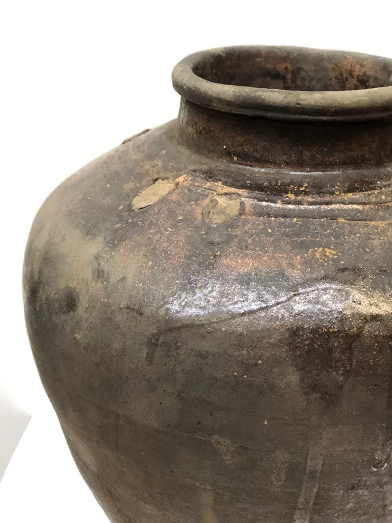 備前焼　常滑焼　美濃焼　信楽焼壺　骨董品　古陶器変壺　花生け　飾り壺