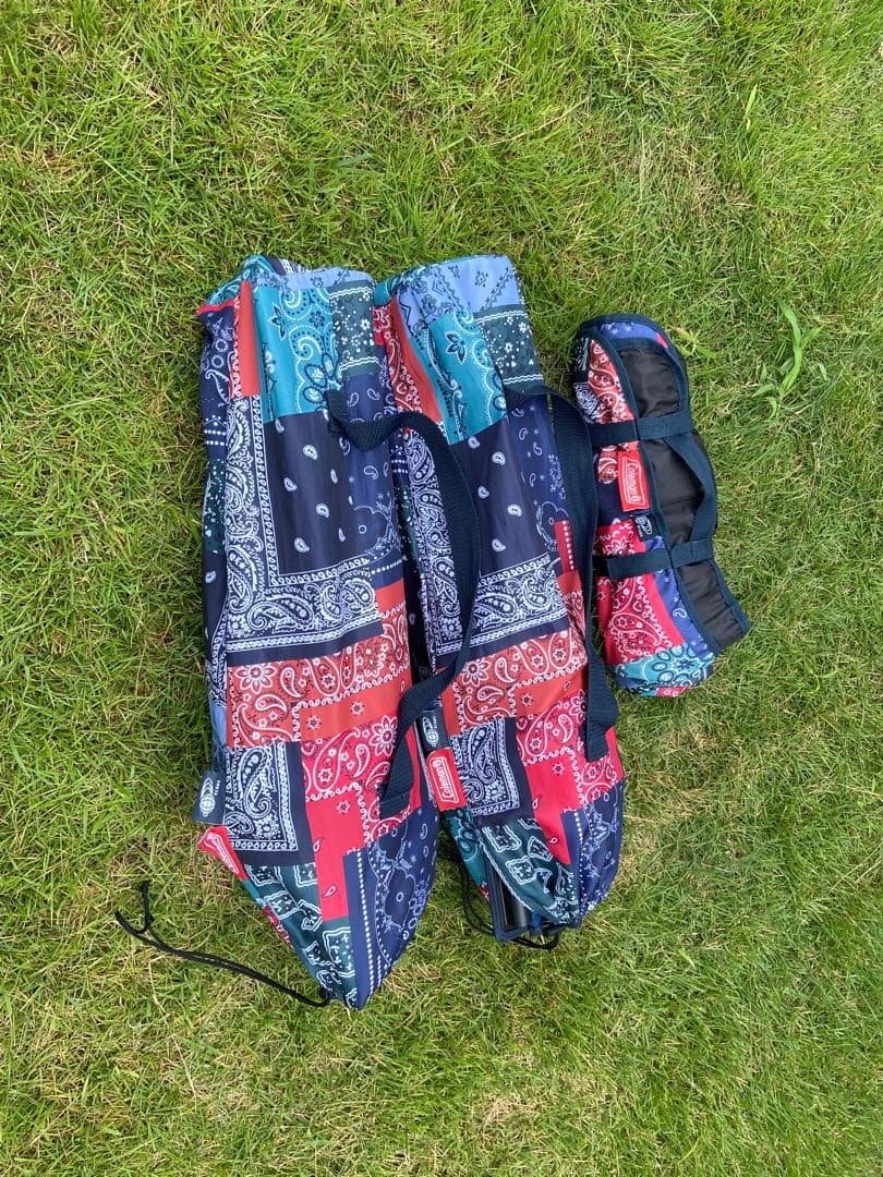 Coleman × beams 別注　アウトドア　レジャーシート、チェア2脚