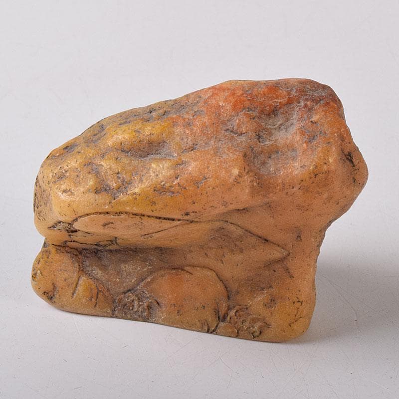 中国　篆刻　玉石田黄石彫刻　山水人物刻　印材　置物　V　R8469