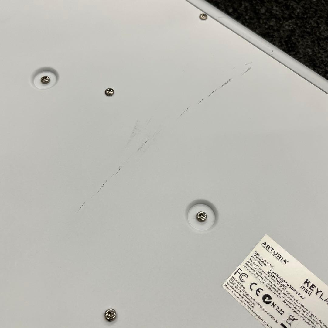 【11020】ARTURIA KEYLAB61 mkII MIDIキーボード