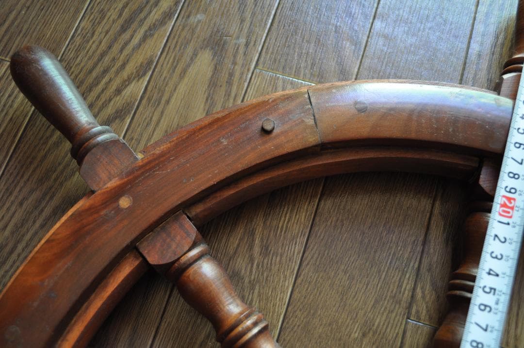 木製 舵輪 約76cm　 重量5.35kg