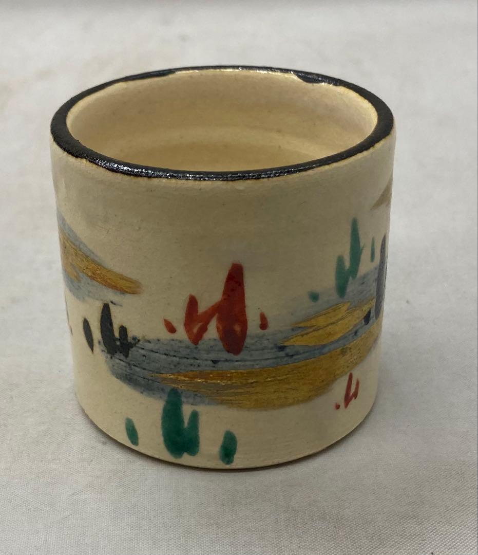 B533b「若草之画 蓋置」白井半七造　共箱　茶道具