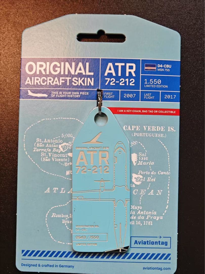 カーボベルデ航空 Aviationtag ATR-72 ぶ厚い コンビ色