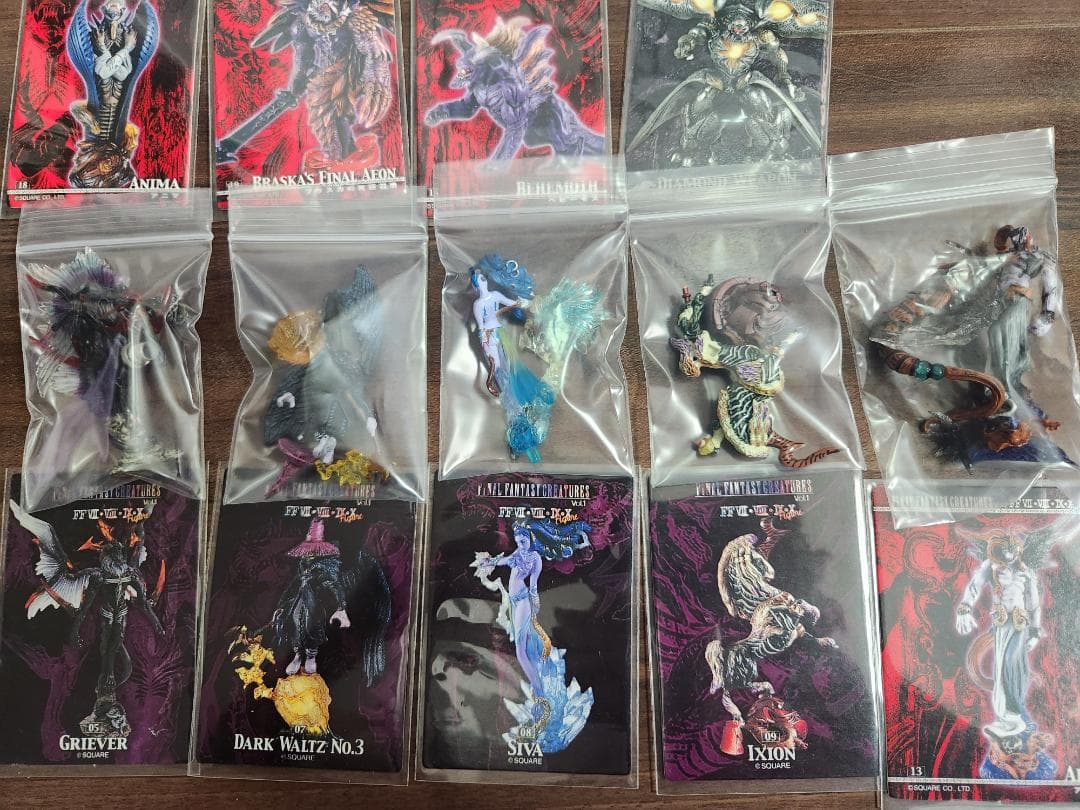 FFクリーチャーズ Vol.1～3 クリア9種 カラー5種 未使用 全てカード有