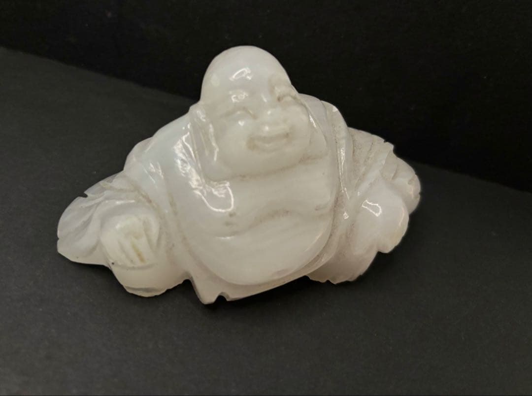 瑪瑙の印材（3個未使用）碧玉印材（1個未使用）布袋様（石）