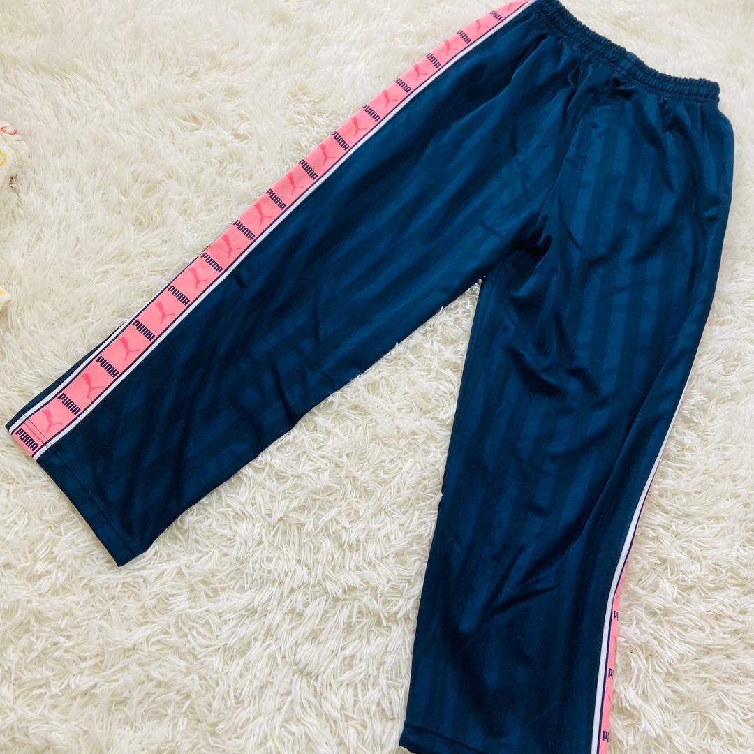 PUMA プージャー　セットアップ　ピンク　刺繍ロゴプリント