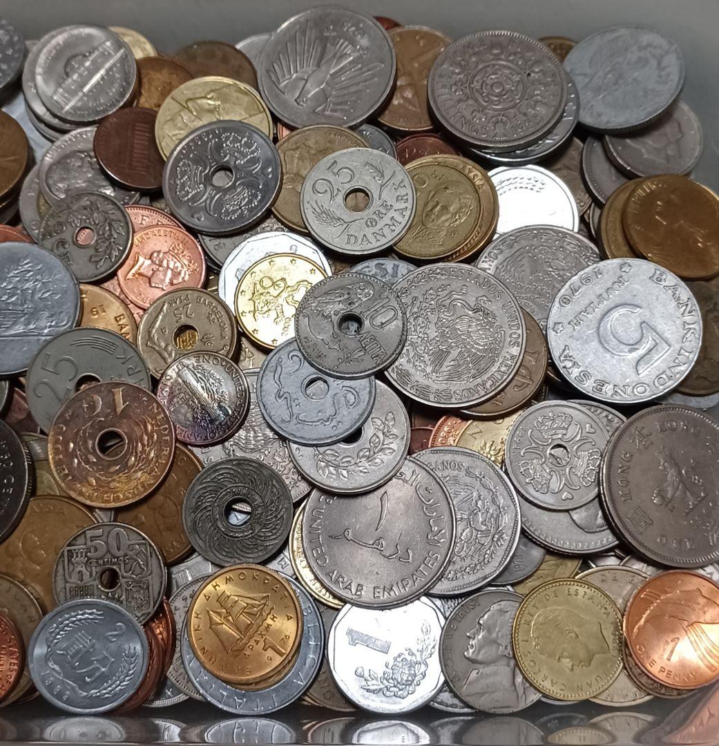 クリスマスプレゼントとしてもオススメ 海外(外国)硬貨(重さ1.7kg分)