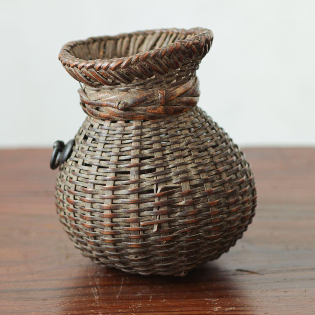 魚籠　花籠　花器　竹