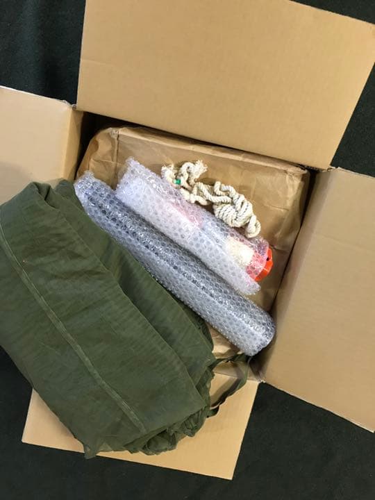 US パップテント 蚊帳 デットストック アウトドア ソロキャンプ