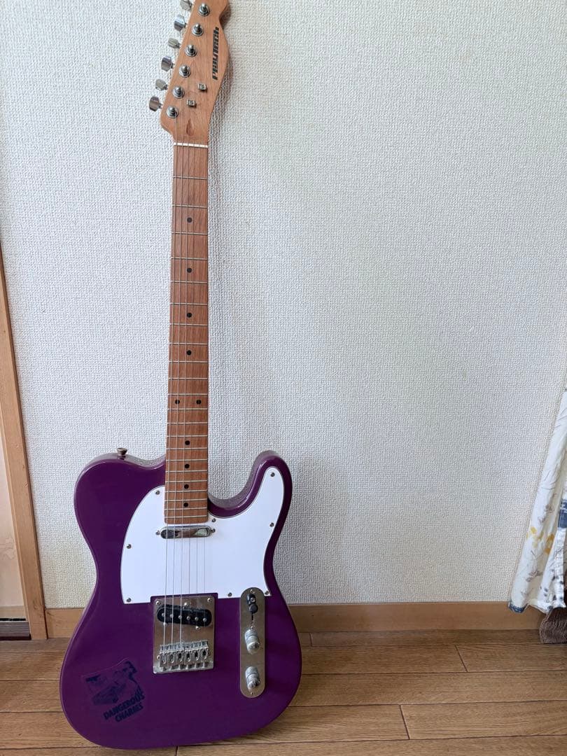 プレイテックテレキャスター パープル ローステッドネック・ピックアップ交換済