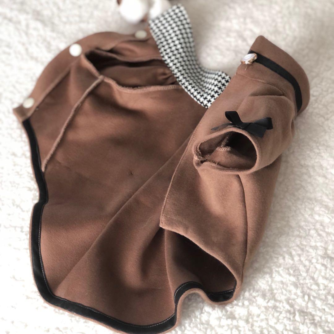 ハンドメイド　タックコート　オーダー小型犬