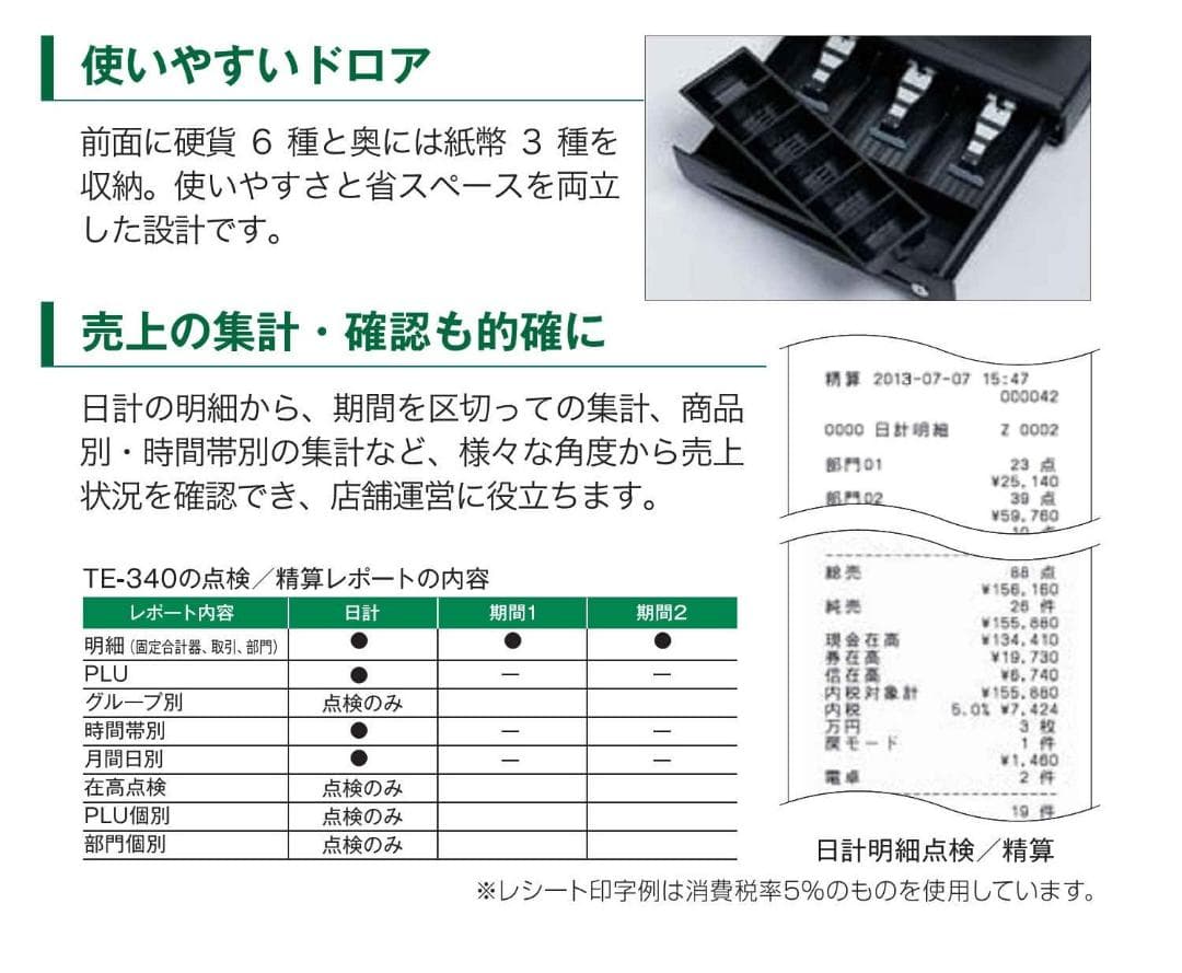 設定無料 CASIO TE-340 NL-300 レジスター 251005