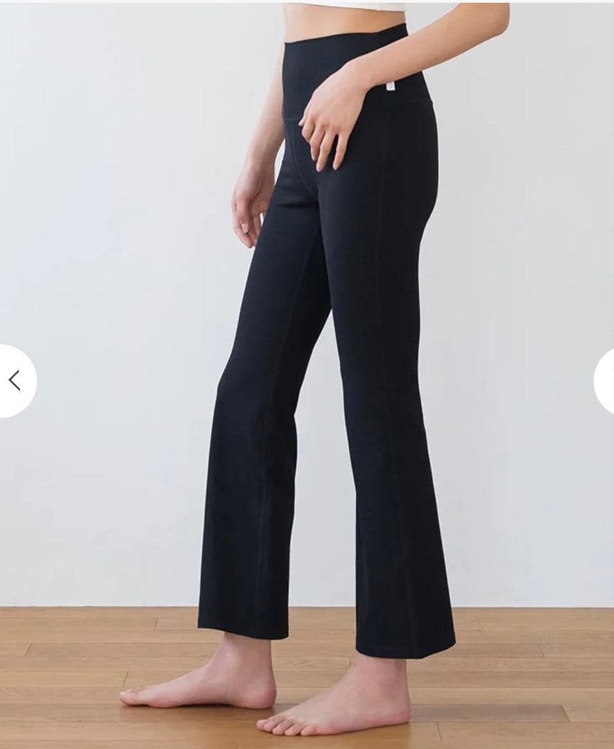 【SUKALA】ベーシックリブフレアパンツ　S