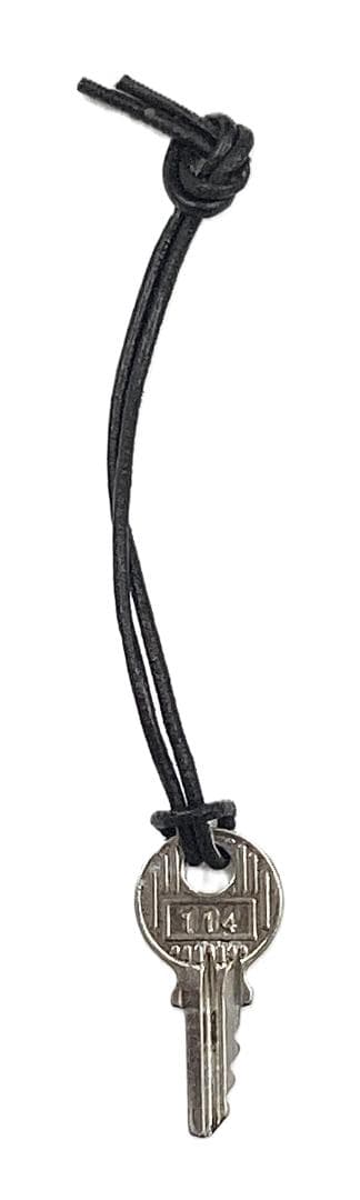 エルメス カデナ＆キー＆革紐 No.114 シルバー 中古品 (62105)