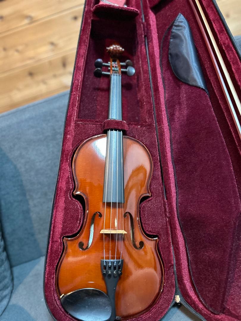 バイオリン 4/4 フルサイズ 弓・ハードケース付き 初心者・練習用