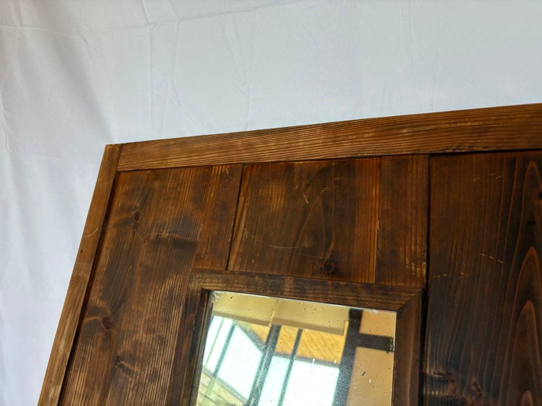 【希少】建具　鏡　古民家　昭和レトロ　ディスプレイ