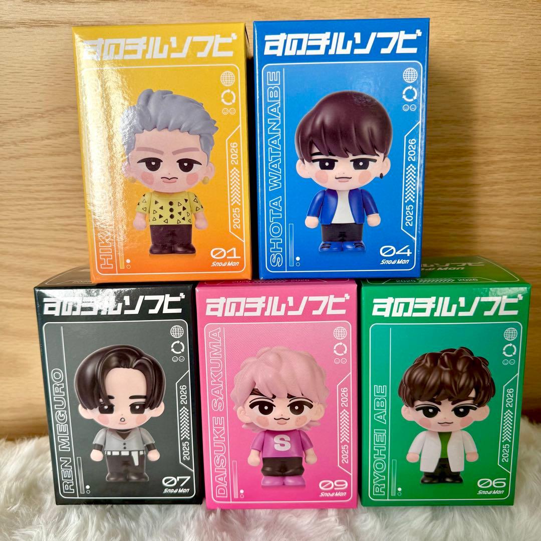 B*l様 すのチルソフビ 5体セット  Man ON スノーマン フィギ