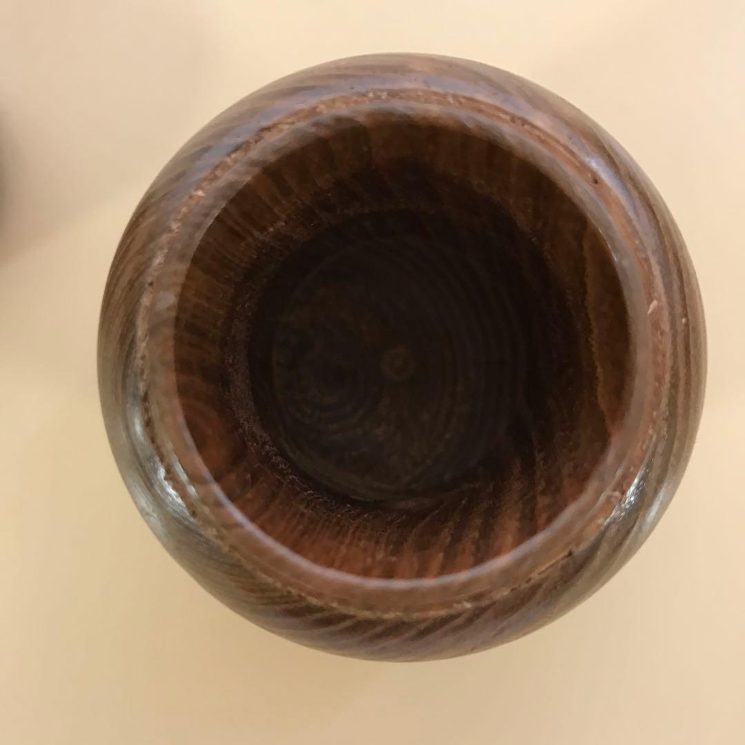 木目の棗　槐　お茶道具