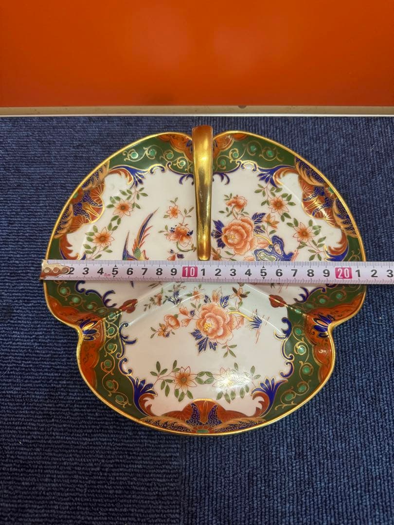 1791  オールドノリタケ　花鳥文　皿　金彩