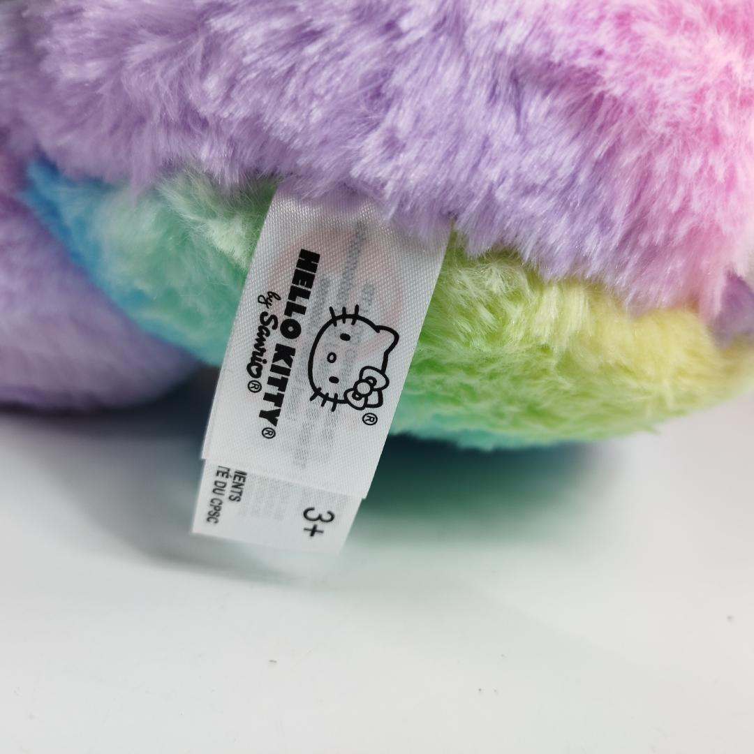 ⭐️特大 ハローキティ レインボー シャーベット 17.5 ぬいぐるみ hS8T