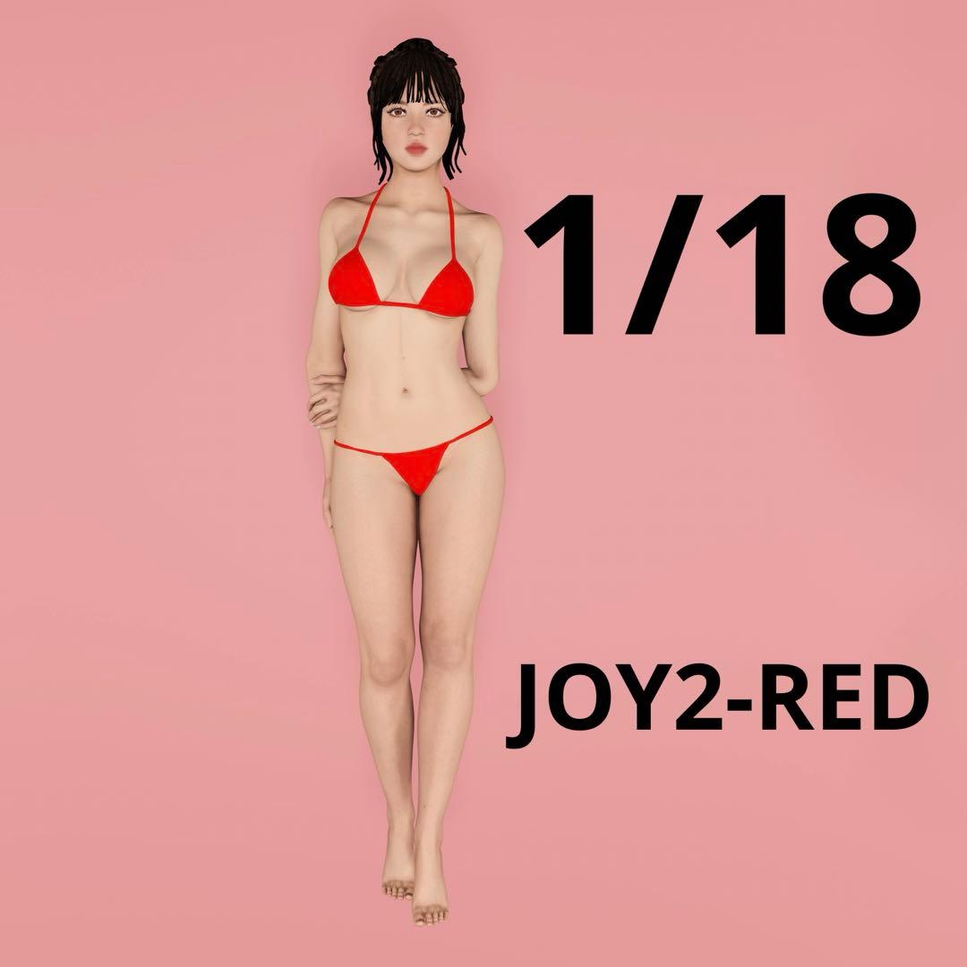 JOY2-RED 1/18★フィギュア★1/64より大★ミニカーに★ジオラマに