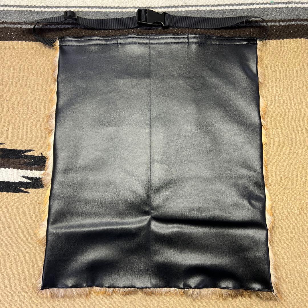 【裏地付】　ホエジカ尻あて　腰皮　鹿毛皮敷物　　スキー　登山　山菜　釣り　マタギ