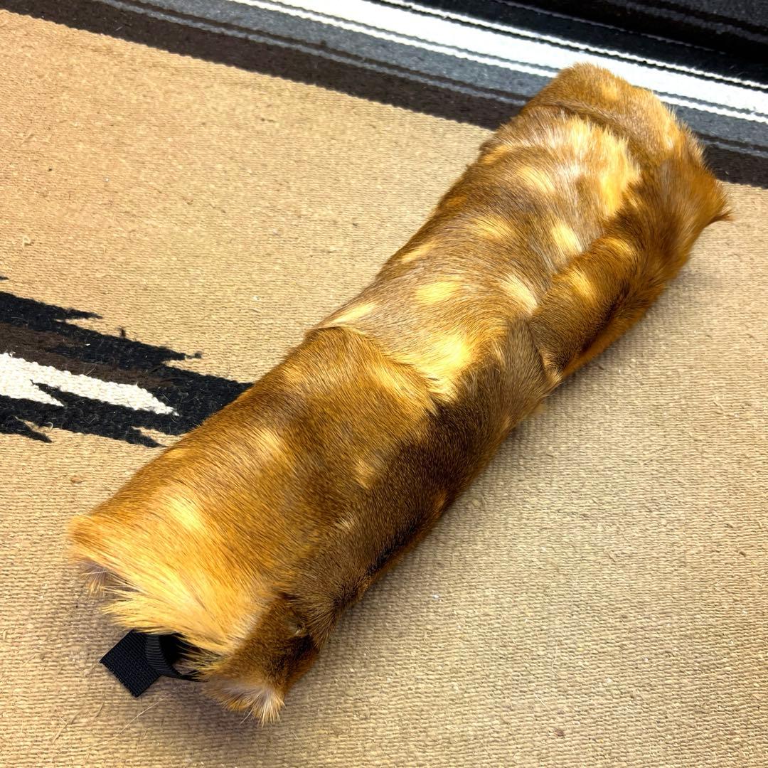 【裏地付】　ホエジカ尻あて　腰皮　鹿毛皮敷物　　スキー　登山　山菜　釣り　マタギ