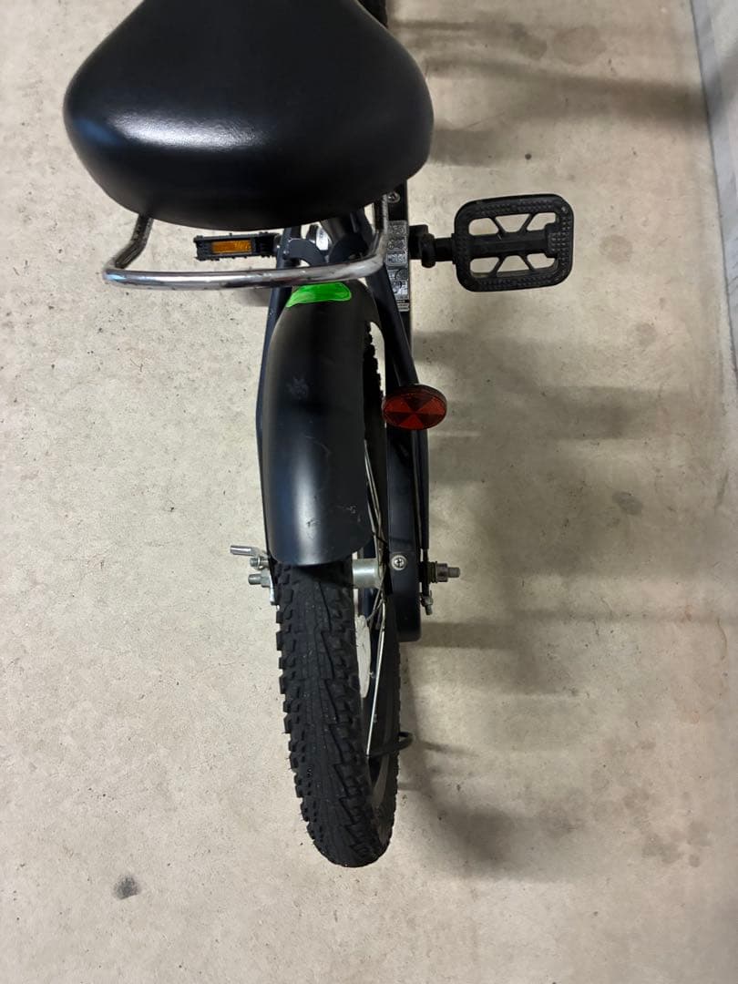 子供用自転車 18インチ 黒 補助輪付き53cmヘルメット付き広島市引渡し限定