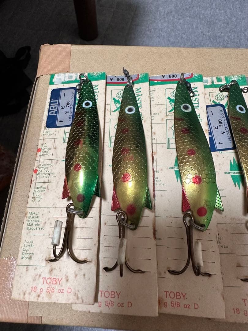 ヴィンテージ ABU トビー 18g スプーン台紙付き 10個セット⑤