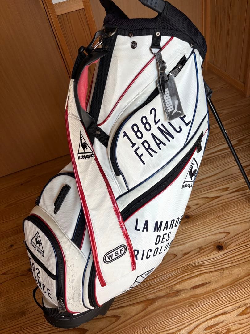 希少　ルコックゴルフ　スタンドキャディバック　ホワイト