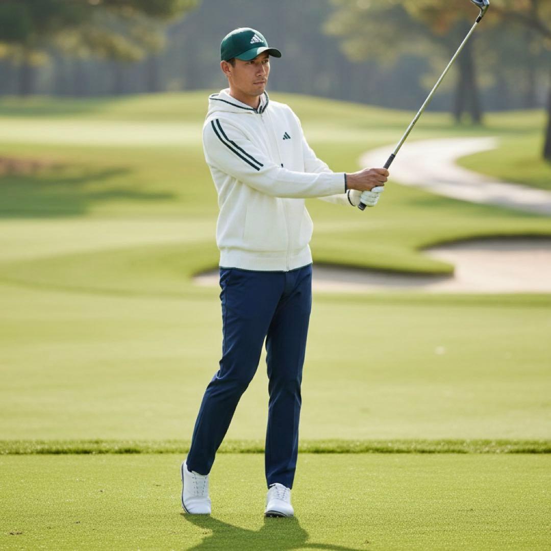 【新品タグ付】adidasゴルフ プライムニット フルジップフーディー Lサイズ